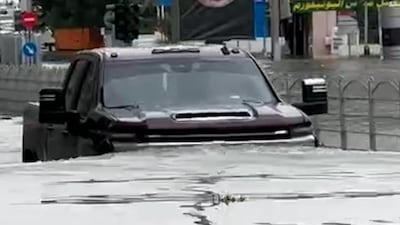 Sharjah streets flooded after rain
