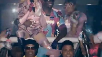 Brazil legends drive Madonna into World Cup stadium