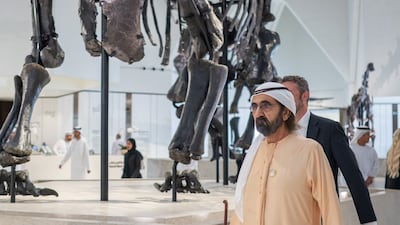 Sheikh Mohammed bin Rashid visits Natural History Museum Abu Dhabi