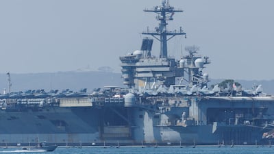 US aircraft carrier arrives in Middle East amid tension with Tehran