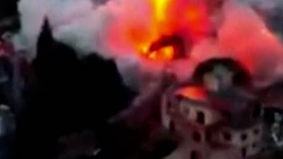 Israeli army video shows what it says were strikes on Hezbollah targets in southern Lebanon