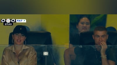 Newlyweds Ronaldo and Georgina attend Al Nassr match