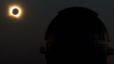 Solar eclipse seen across Europe