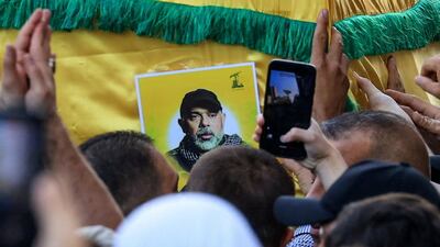 Funeral held for Hezbollah commander killed in Israeli air strike