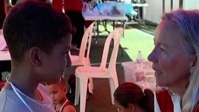 Lebanese children sheltering in schools