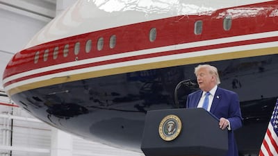 Trump unveils 'flying White House' gifted by Qatar
