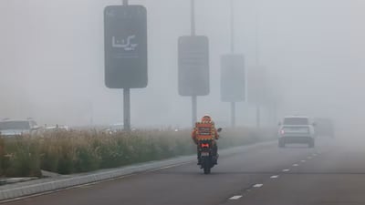 How does fog form in a desert climate?