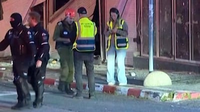 Iranian missile barrage strikes Tel Aviv district