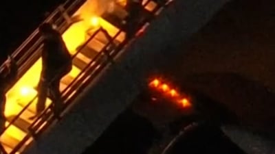 Moment Nicolas Maduro arrives in US after capture by military