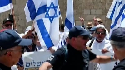Fear and fury at Jerusalem flag march