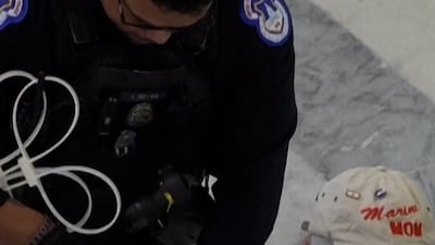 Dozens of US military veterans arrested at Capitol Hill protest