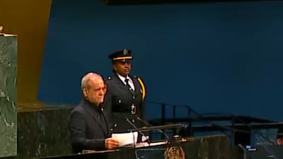 Iran's president says 'we will never bow our head'