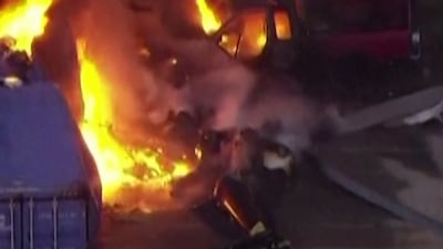 Three killed in helicopter crash in Los Angeles