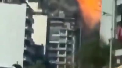 Israel strikes Lebanon 100 times in 10 minutes