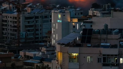 Israeli strike reduces building to rubble in southern Beirut