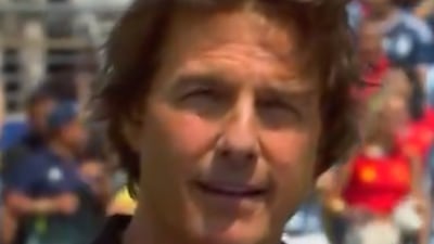 'This is greatness': Tom Cruise hails unifying power of football