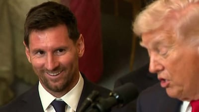 Trump welcomes Lionel Messi to the White House