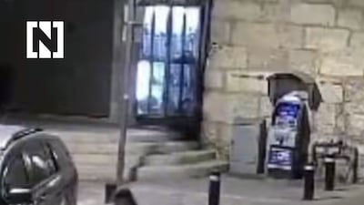 Israelis spit and throw stones at a church in Jerusalem