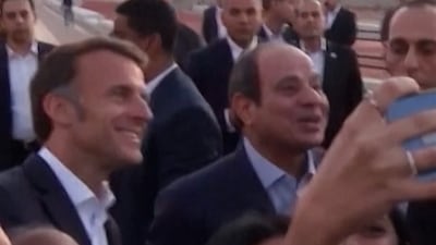 Macron and Sisi visit Mamluk era citadel in Alexandria