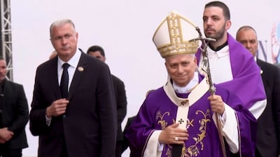 Pope Leo holds Mass in Beirut for 100,000 worshippers