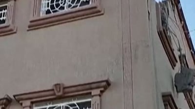 Footage shows damage from Houthi missile in Saudi city