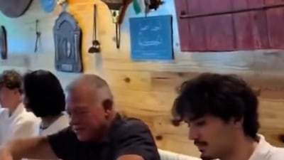King Abdullah dines at Jordanian restaurant in Texas