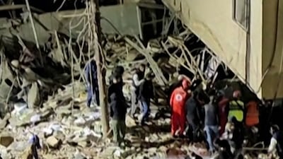 Aftermath of Israeli strikes on Beirut's southern suburbs