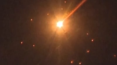 Iranian cluster warhead seen over Israel