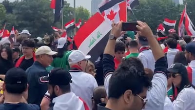 Iraqi fans gather in Toronto before decisive game against Senegal