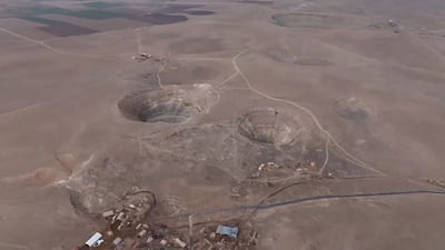 Hundreds of sinkholes appear across central Turkey