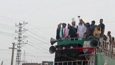 Imran Khan supporters stage mass protest in Pakistan