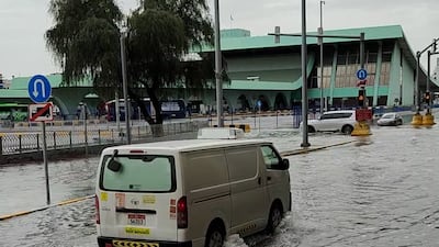 Abu Dhabi streets waterlogged after downpour