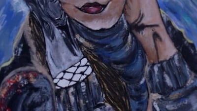 Palestinian artist shows Gazan pain through paintings