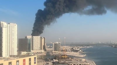 Fire breaks out on Reem Island in Abu Dhabi