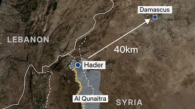 Israel’s new military line in Syria