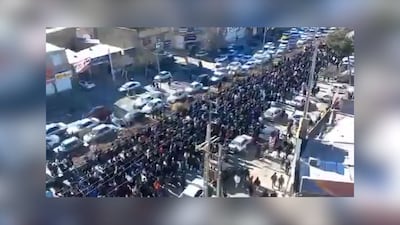 Protesters take to the street across Iran