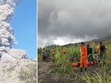 Three hikers killed as Mount Dukono volcano erupts in Indonesia