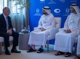 Sheikh Hamdan meets World Economic Forum president to strengthen UAE partnership