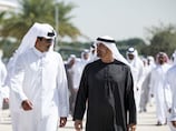 President Sheikh Mohamed and Emir of Qatar call for peace during Abu Dhabi talks