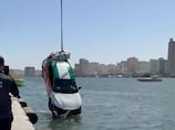 Sharjah marine rescue team saves driver after car plunges into creek