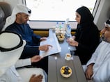 President Sheikh Mohamed travels on Etihad Rail for launch of Dubai station