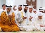 President Sheikh Mohamed performs Eid Al Adha prayers at Abu Dhabi's Sheikh Zayed Grand Mosque