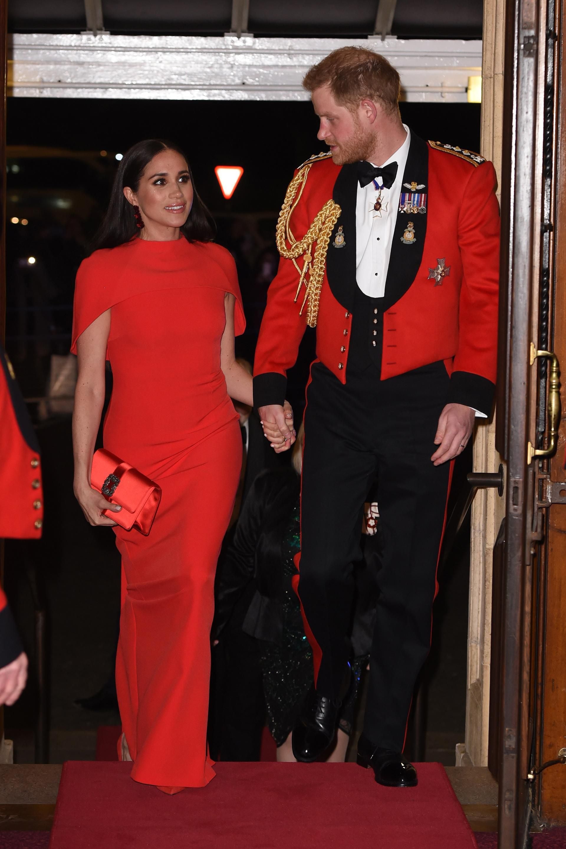 Meghan Markle stuns in red dress at Salute to Freedom Gala ...