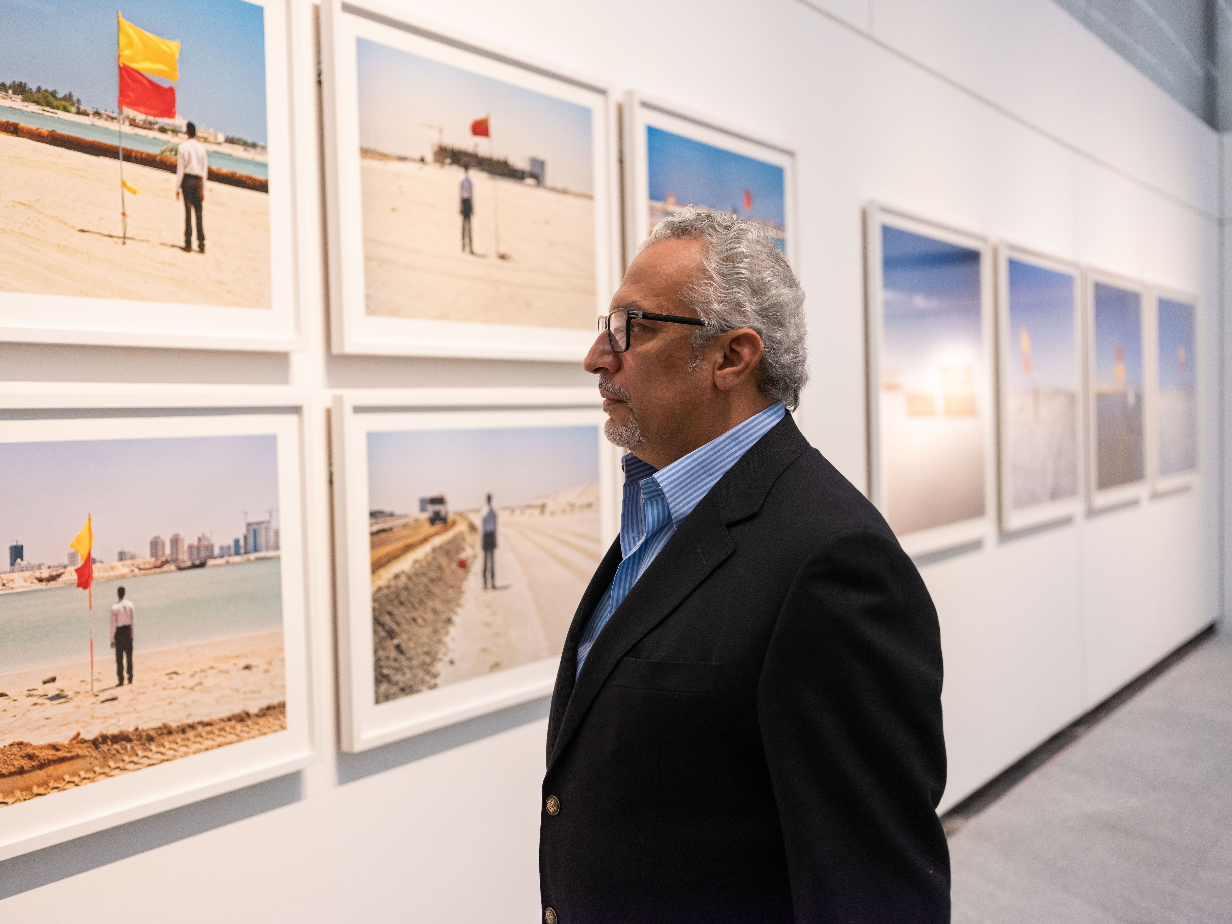 artist Mohammed Kazem demonstrates on the speedy increase of the country’s art scene